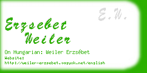erzsebet weiler business card
